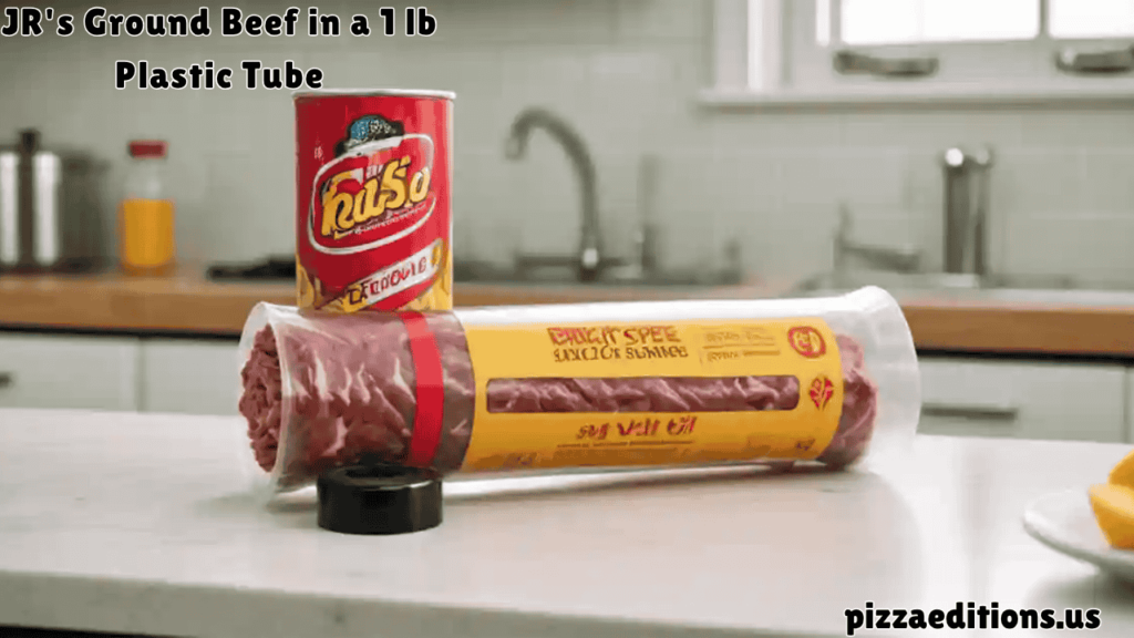 jr's ground beef in a 1 lb plastic tube